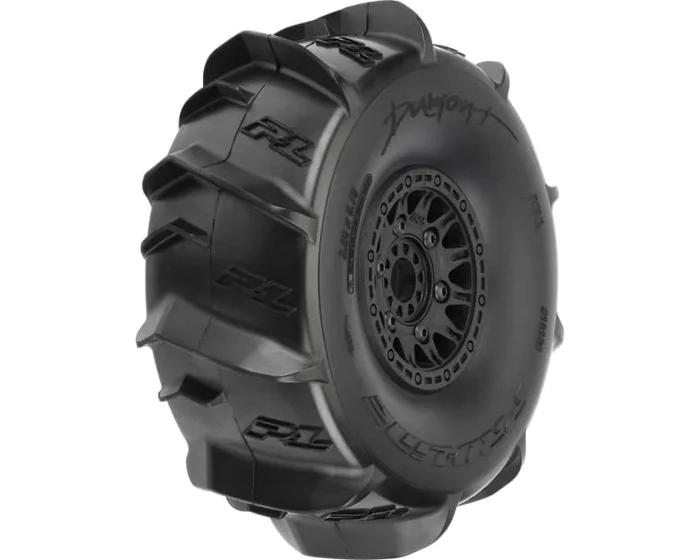 Dumont Sand/Snow Tires Mounted on Raid Black 6×30 Removable 17mm