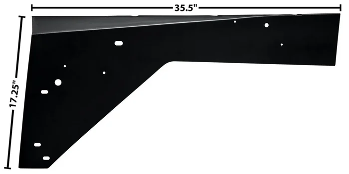 Dynacorn 1966-77 Ford Bronco Fender Apron LH
