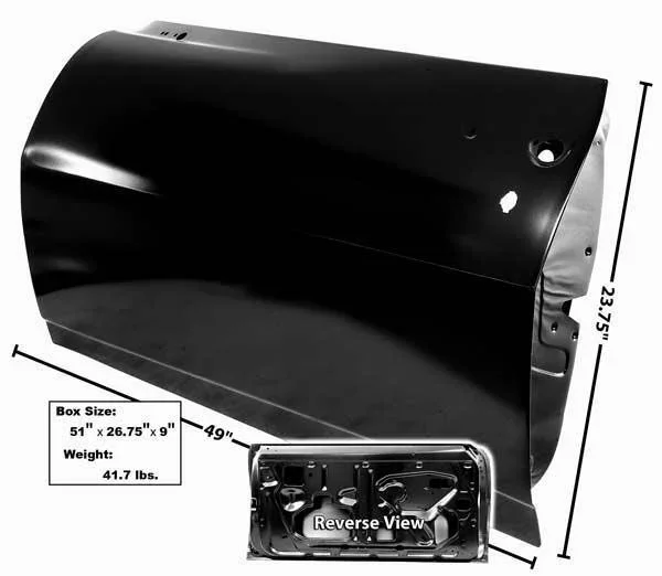 Dynacorn 1967 Camaro / Firebird Door Shell LH