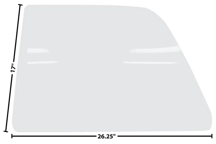 Dynacorn 1968-72 Chevrolet El Camino Door Glass Left Clear