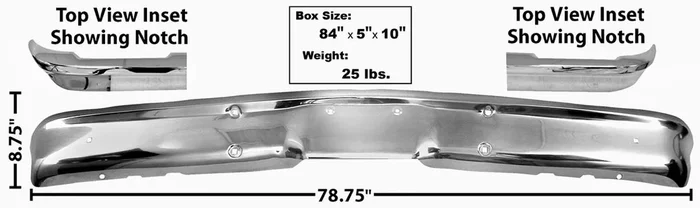 Dynacorn 1969-72 Chevrolet Truck Bumper Front GMC