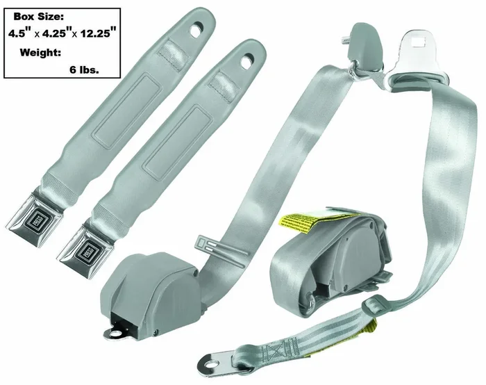 Dynacorn 47-74 Seat Belt 3-Point Mount Gray