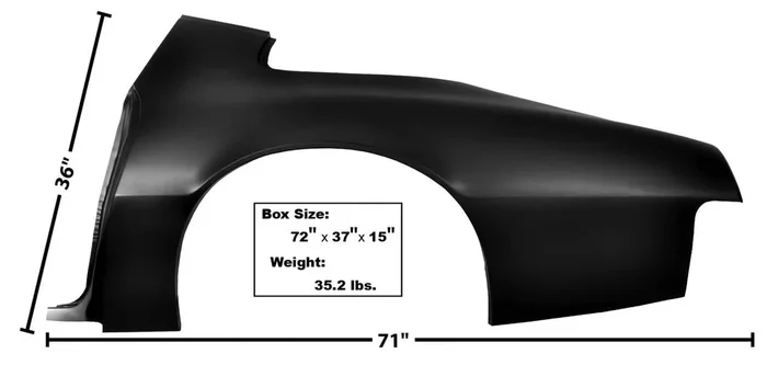 Dynacorn 75-81 Quarter Panel LH W/O Mkr Hole