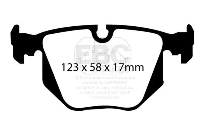 EBC 01-07 BMW M3 3.2 (E46) Yellowstuff Rear Brake Pads2.5 lb