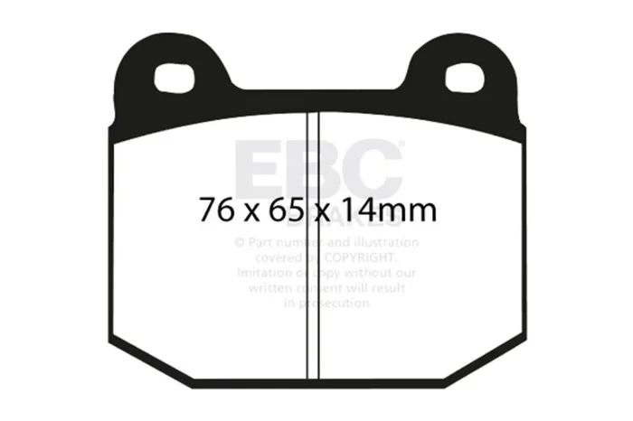 EBC 03-04 Infiniti G35 3.5 (Manual) (Brembo) Ultimax2 Rear Brake Pads1.9 lb
