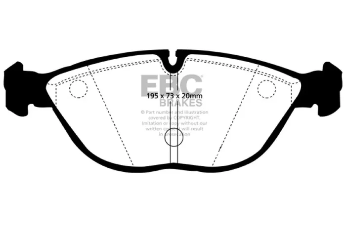 EBC 04-06 Audi TT Quattro 3.2 Yellowstuff Front Brake Pads6.2 lb