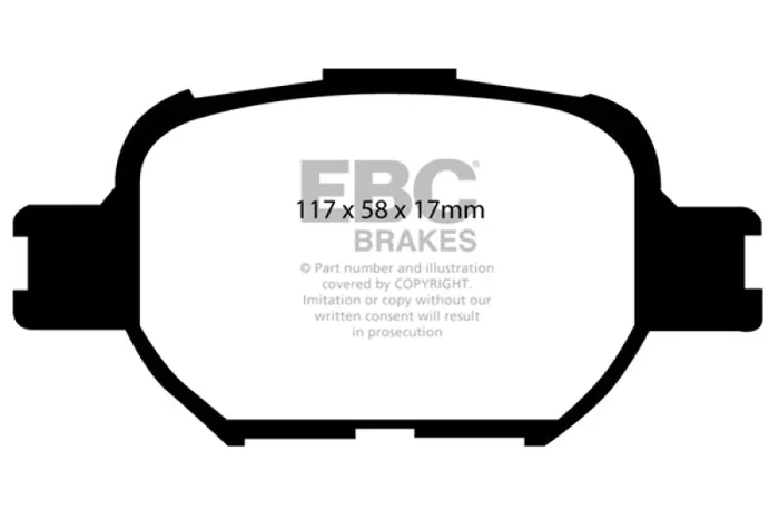 EBC 04-10 Scion TC 2.4 Redstuff Front Brake Pads2.8 lb