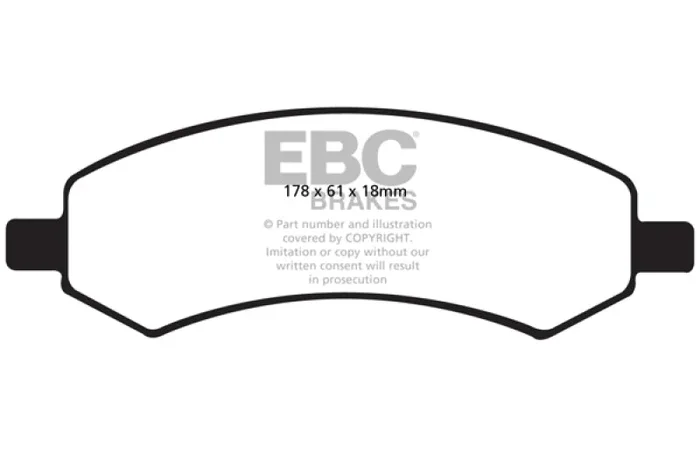 EBC 06-09 Chrysler Aspen 4.7 Yellowstuff Front Brake Pads4.5 lb