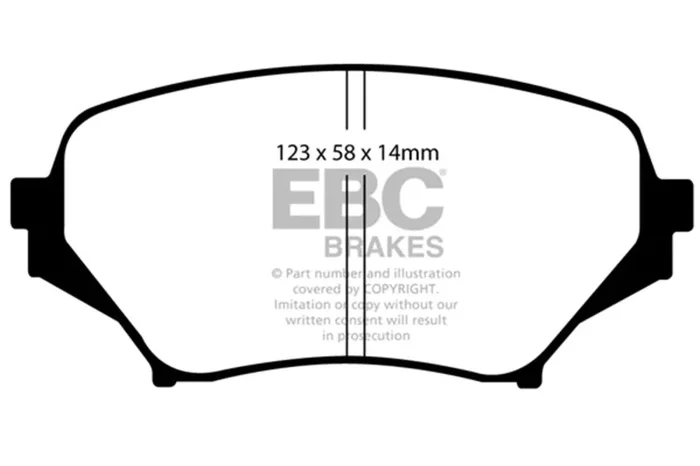 EBC 06-15 Mazda Miata MX5 2.0 Redstuff Front Brake Pads2.9 lb