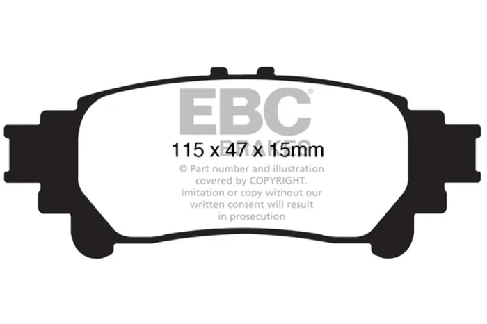 EBC 13+ Lexus GS350 3.5 RWD Ultimax2 Rear Brake Pads1.8 lb