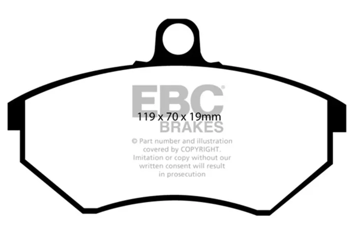 EBC 89-93 Volkswagen Corrado 1.8 Supercharged Ultimax2 Front Brake Pads2.9 lb