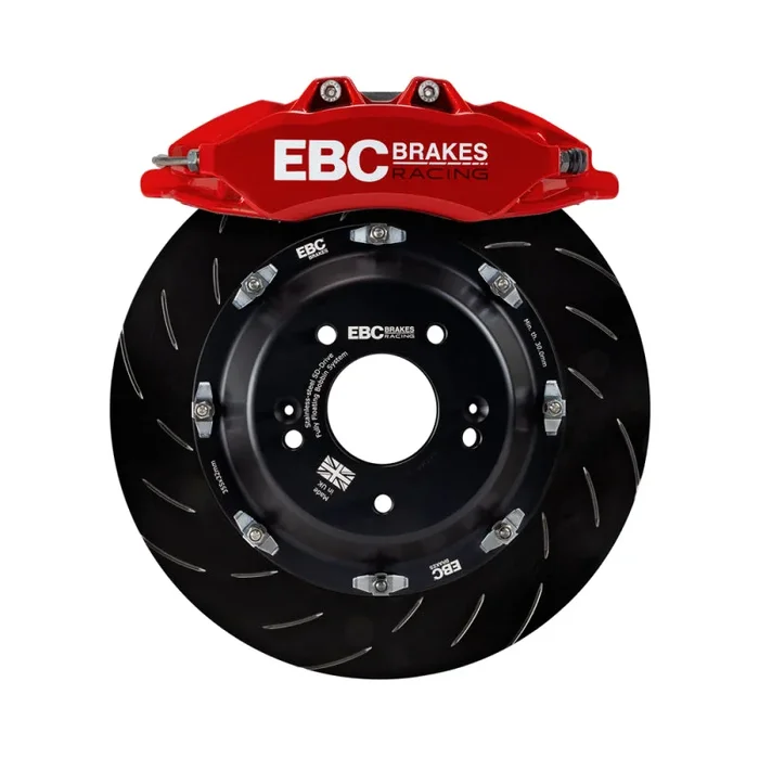 EBC Racing 20-23 Volkswagen Golf R Red Apollo-6 Calipers 380mm Rotors Front Big Brake Kit