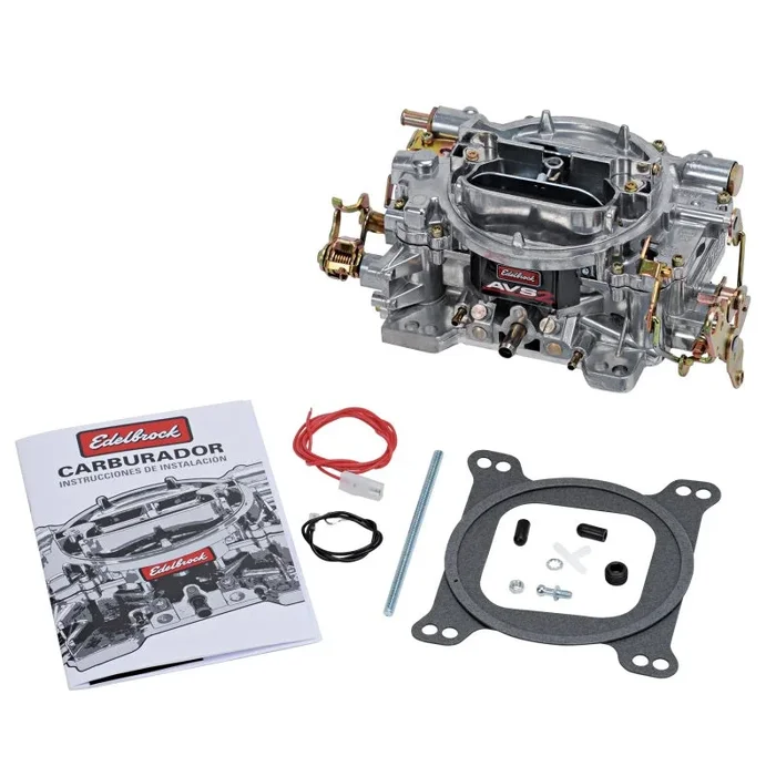 Edelbrock AVS2 500 CFM Carburetor w/Manual Choke Satin Finish (Non-EGR)8.6 lb