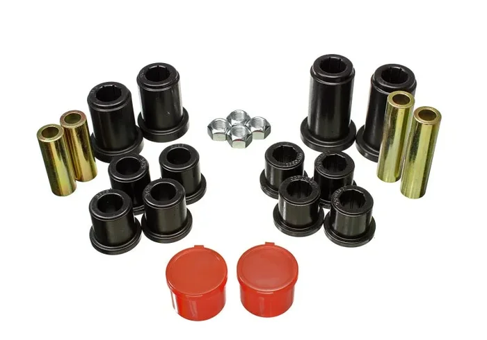 Energy Suspension 07-13 Chevrolet Silverado 1500 4WD Front Control Arm Bushing Set – Black