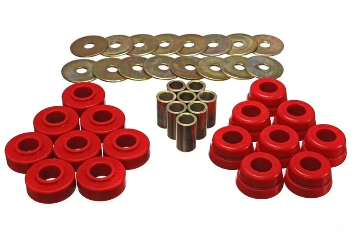 Energy Suspension Gm Body Mount Set W/Hardware – Red