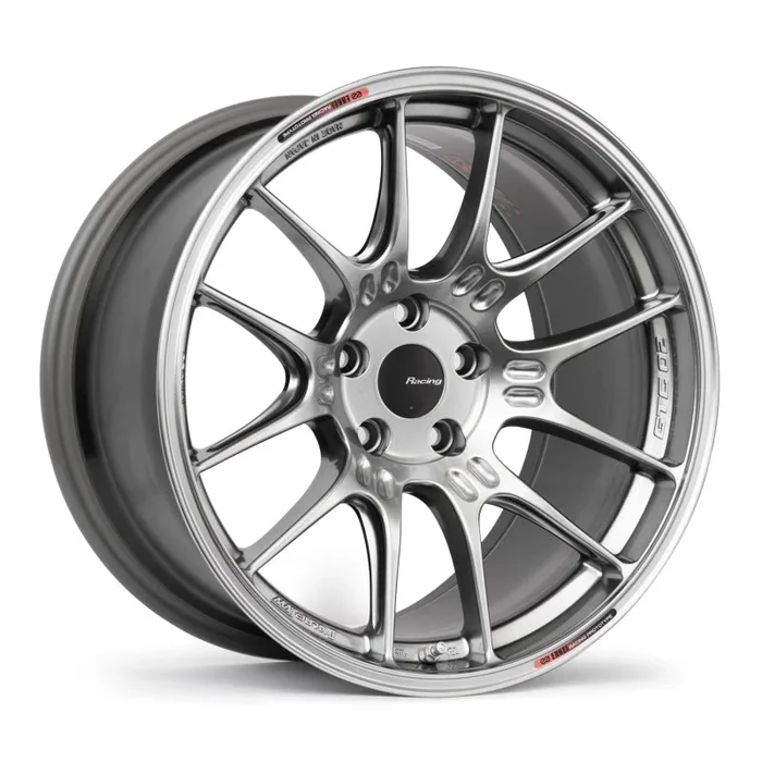 Enkei GTC02 17×8 4×100 42 Offset 66.5mm Bore Hyper Silver Wheel