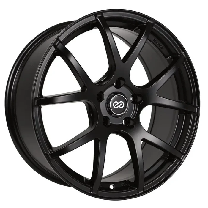 Enkei M52 17×7.5 40mm Offset 5×114.3 Bolt Pattern 72.6mm Bore Dia Matte Black Wheel
