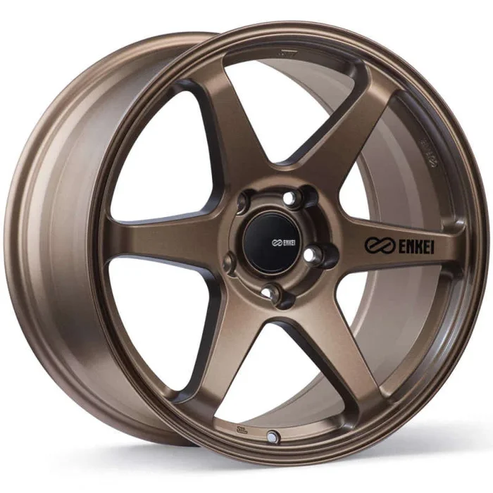Enkei T6R 17×9 40mm Offset 5×114.3 Bolt Pattern 72.6 Bore Matte Bronze Wheel