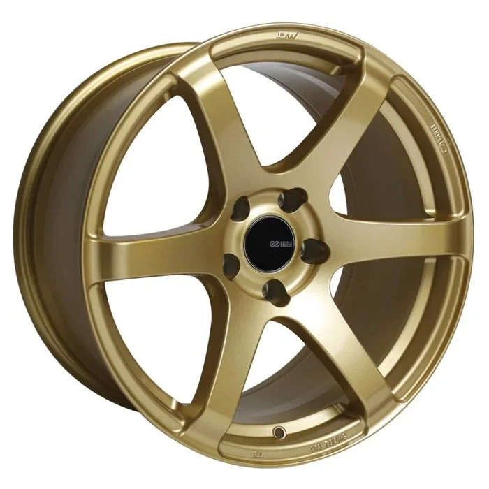 Enkei T6S 17×8 45mm Offset 5×100 Bolt Pattern 72.6 Bore Gold Wheel