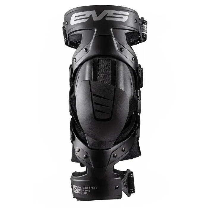 EVS Axis Sport Knee Brace Black/Black/Grey – Medium/Right