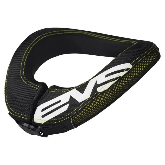 EVS R2 Race Collar Black/Hiviz – Youth0.6 lb