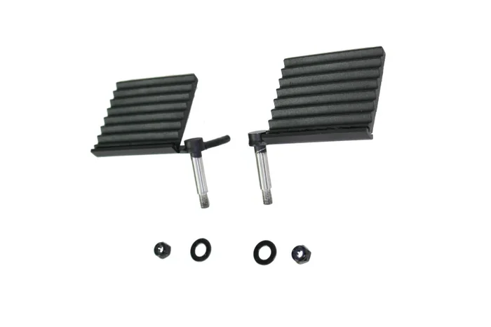 Fishbone Offroad 76-06 Jeep CJ YJ TJ Wrangler Foot Peg Set Gloss – Black