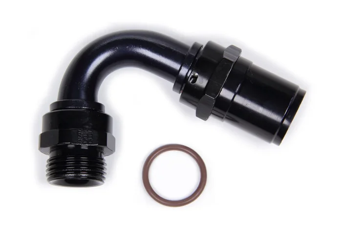Fragola #12 Race-Rite Crimp-On Hose End 120-Degree