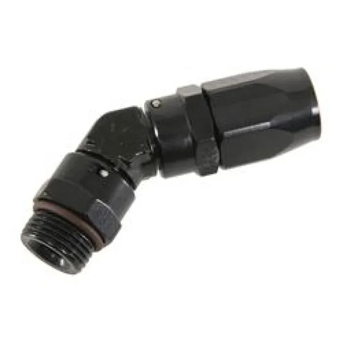 Fragola -6AN x 45 Degree x 3/4-16 (8) Hose End – Black0.1 lb