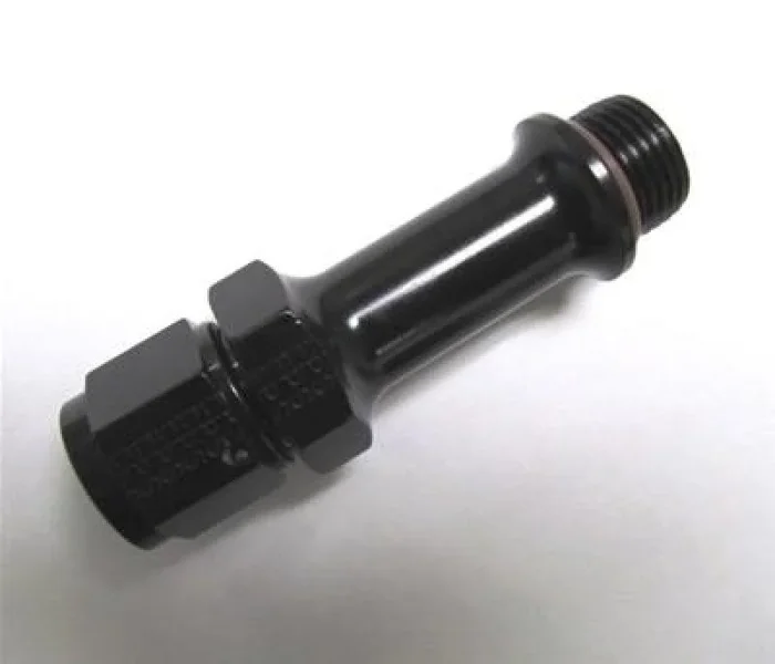 Fragola -6AN x 9/16-24 Carb Adapter Long 3in – Black