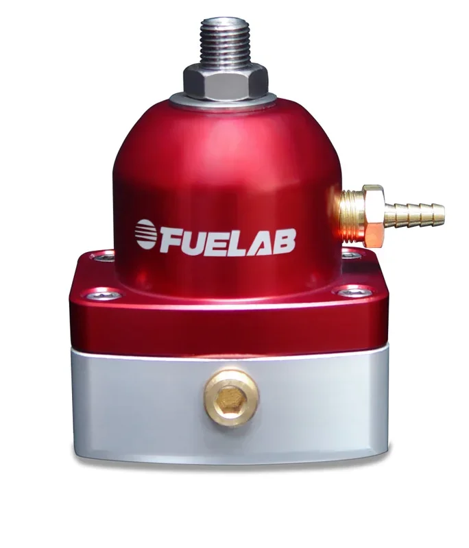 Fuelab 525 TBI Adjustable FPR In-Line 10-25 PSI (1) -6AN In (1) -6AN Return – Red