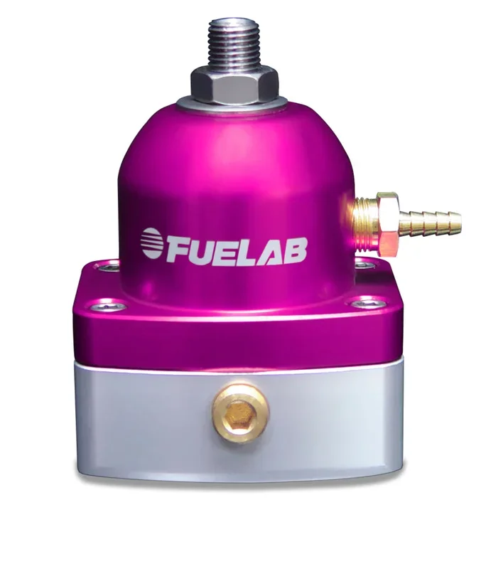 Fuelab 535 EFI Adjustable Mini FPR 25-90 PSI (2) -6AN In (1) -6AN Return – Purpl