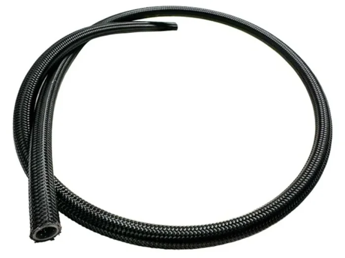 Fuelab Black Nylon Stainless Steel Braided PTFE Hose – 12AN – 10ft