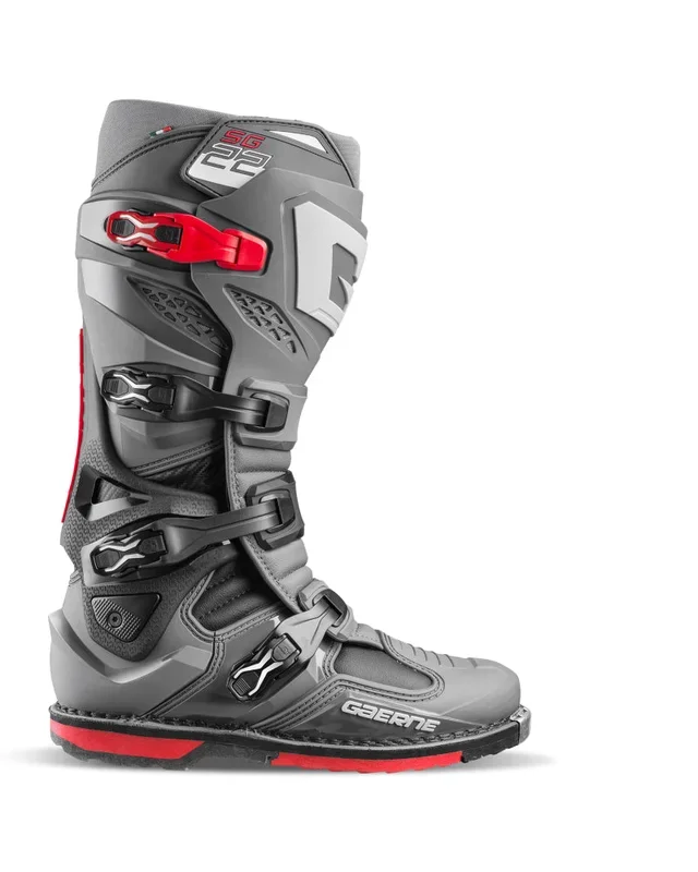 Gaerne SG22 Boot Anthracite/ Black/Red Size – 1211.2 lb