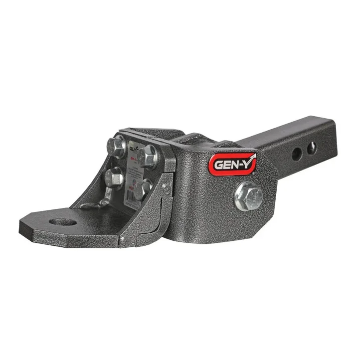 Gen-Y Glyder Torsion-Flex 2in Shank 2in Drop 7K Hitch w/Ball Platform/1in Diameter Mounting Hole