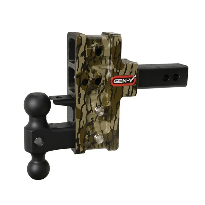 Gen-Y Mega Duty 2in Shank 5in Offset Drop 1.5K TW 10K Hitch w/GH-031 Dual-Ball/GH-032 – Mossy Oak