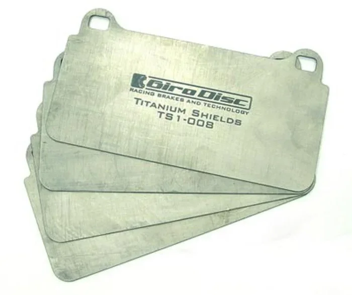 GiroDisc 2008 Mercedes-Benz CLK63 Black Series (C209) Front Titanium Pad Shields0.45 lb