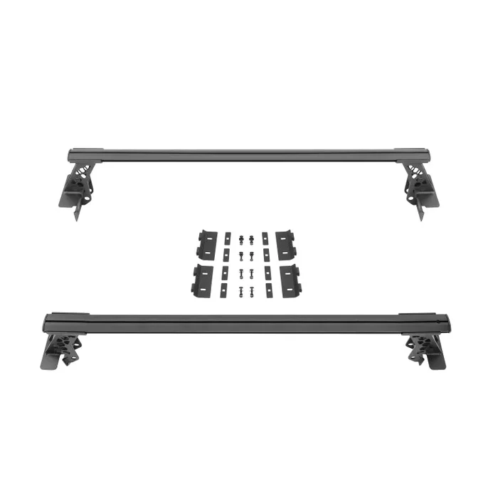 Go Rhino 15-22 Ford F-150 / 19-22 RAM 1500 / 07-21 Toyota Tundra XRS Cross Bars Kit – Tex. Blk