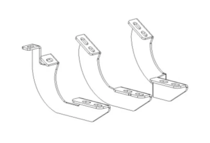 Go Rhino 2024 Toyota Tacoma DC 4dr Mounting Brackets (V-Series V3/RB10 Slim/RB20 Slim) – Tex. Blk15.2 lb
