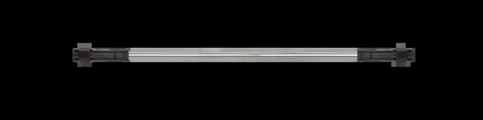 Goodridge 23in Universal Brake Line Assembly w/Black Zinc Fittings & Clear Hose