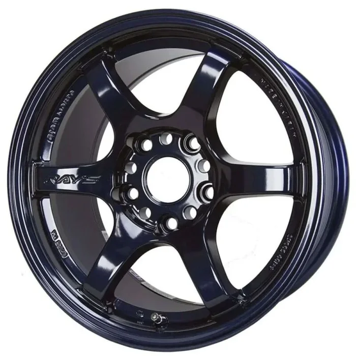 Gram Lights 57DR 15×8.0 +35 5-114.3 Dark Blue Wheel