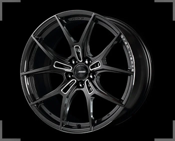 Gram Lights 57FXZ 19×9.5 +20 5-114.3 Super Dark Gunmetal & Machining Rim Edge DC Wheel