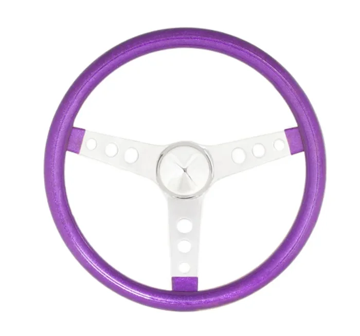 Grant Steering Wheel Mtl Flake Purple/Spoke Chrm 15