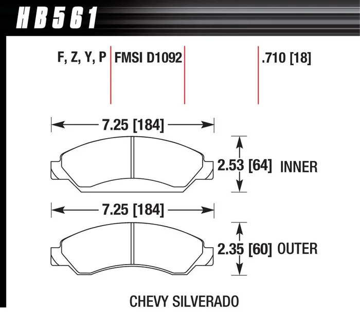 Hawk Brake Performance Street Brake Pads (4)