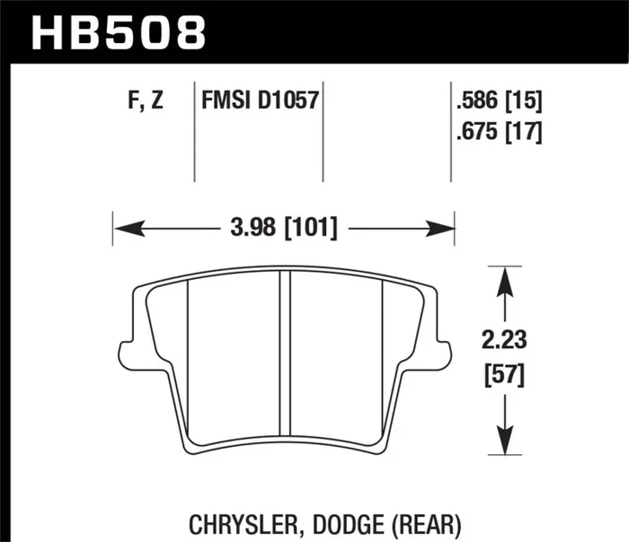 Hawk HPS Street Brake Pads2.9 lb