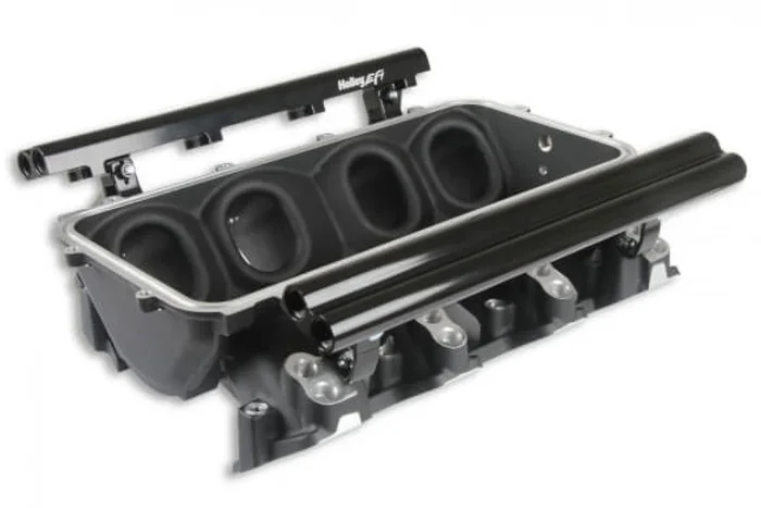 Holley Lo-Ram Manifold Base and Fuel Rails Dual Fuel Injector GM LS3/L93
