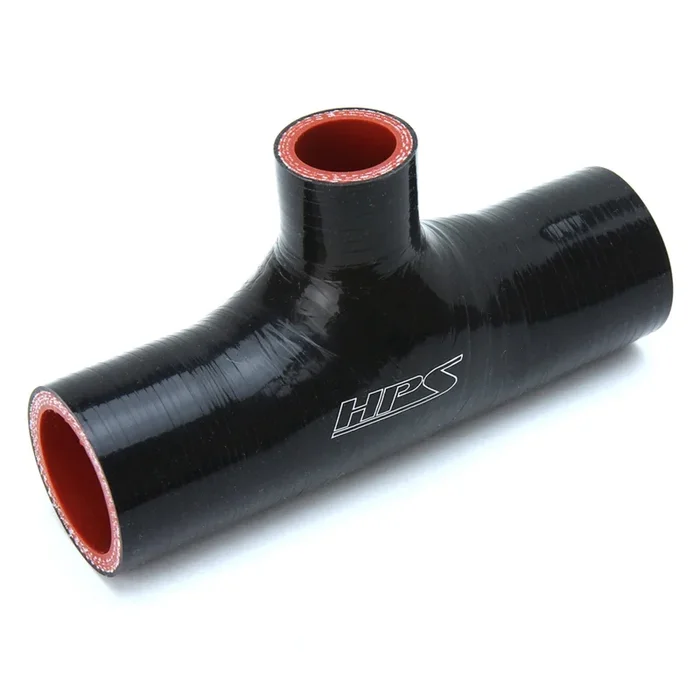 HPS 1-5/8″ ID , 1″ ID branch Black Silicone Coupler Coolant T Hose Tee Adapter