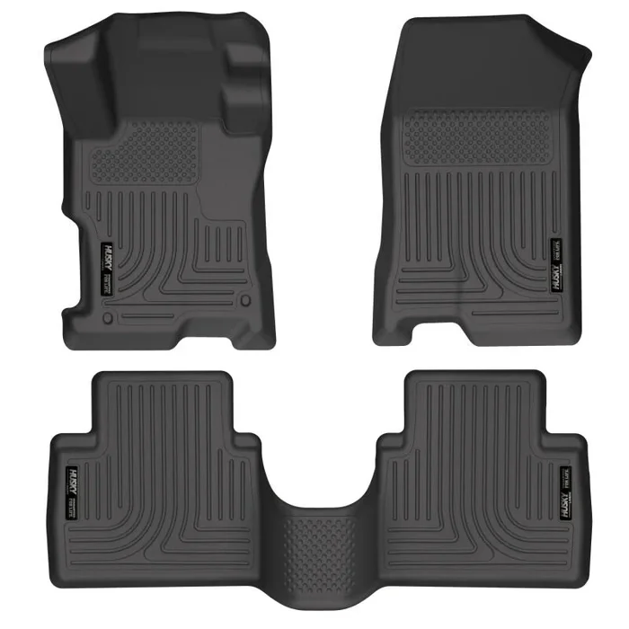 Husky Liners 08-12 Honda Accord (4DR) WeatherBeater Combo Black Floor Liners (One Piece for 2nd Row)9.1 lb