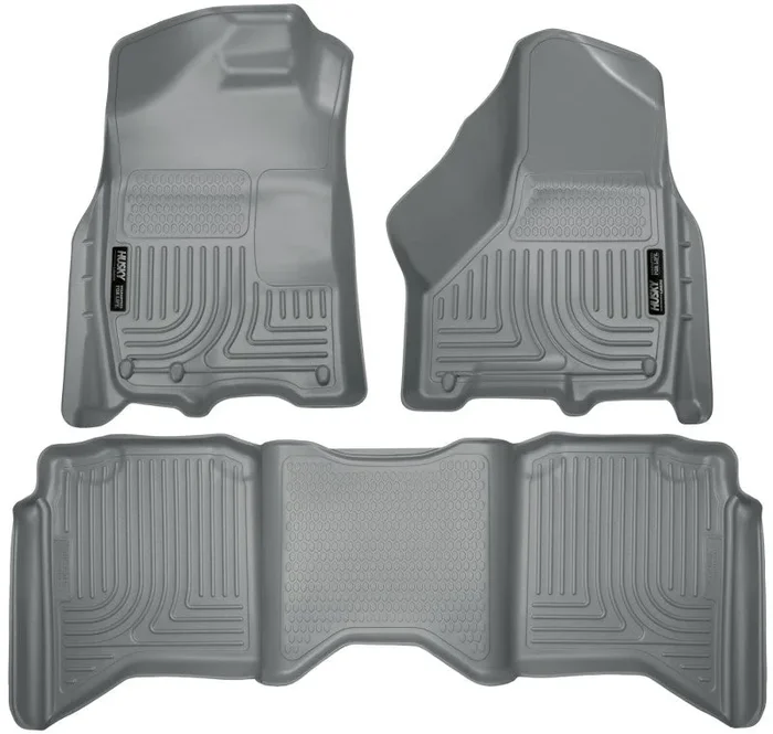 Husky Liners 2012 Dodge Ram 1500/2500/3500 Crew Cab WeatherBeater Combo Gray Floor Liners10.6 lb
