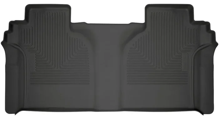 Husky Liners 2019 Chevrolet Silverado 1500 Crew Cab WeatherBeater Black 2nd Row Floor Liners8.0 lb