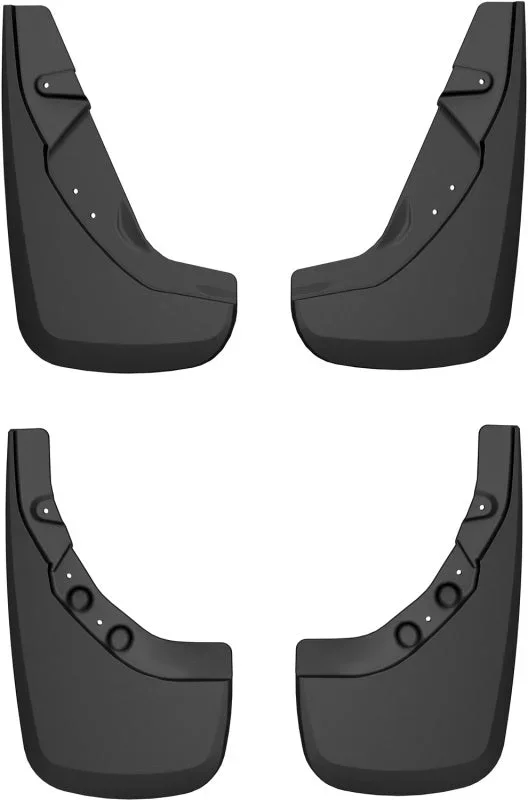 Husky Liners 2024 Toyota Tacoma CC/DC (w/Factory Flares) Front & Rear Mud Guards – Black